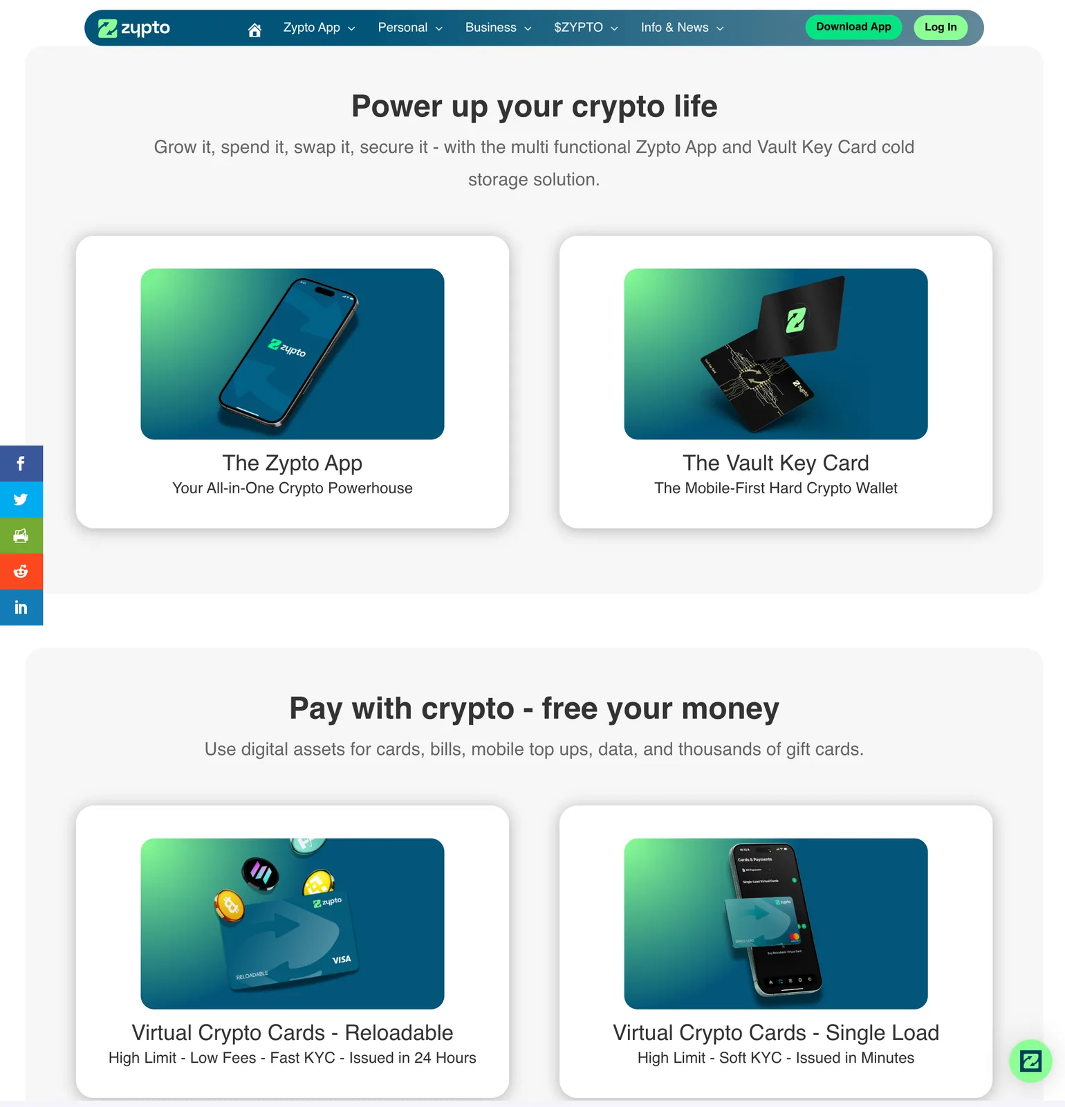 Zypto — Віртуальні Visa і хард-гаманець у форматі картки