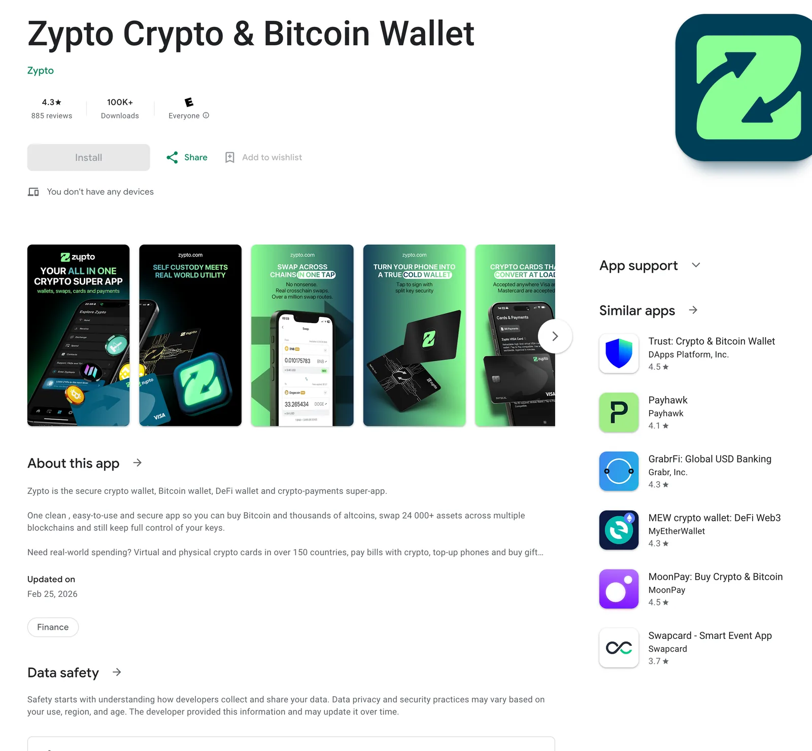 Zypto — Крипто-суперапп «все в одному»