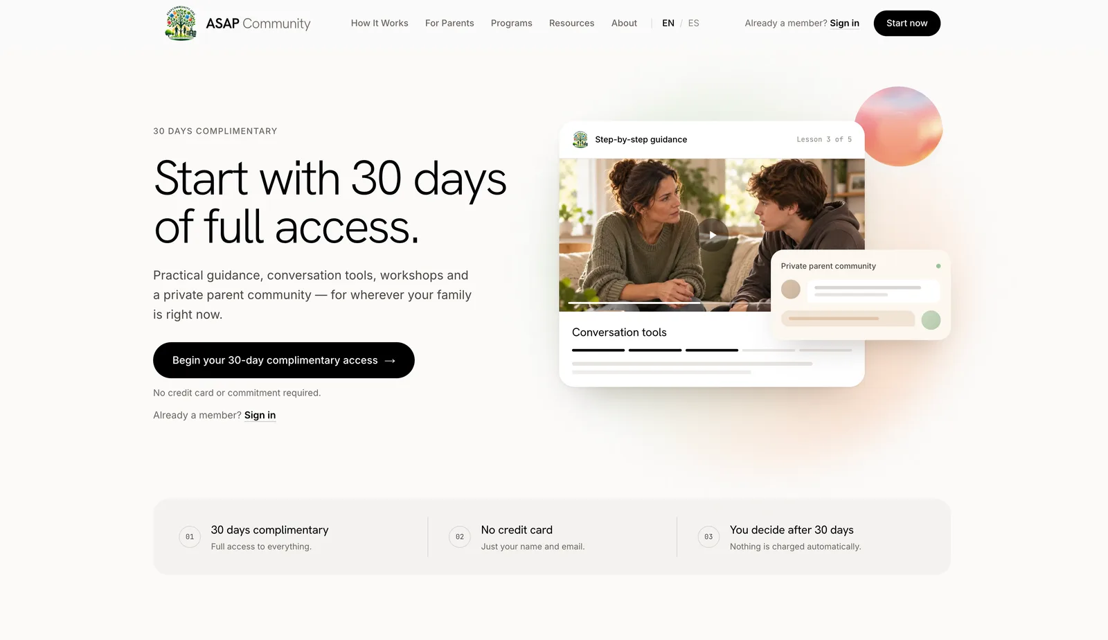 ASAP Community — Одна дія і три гарантії